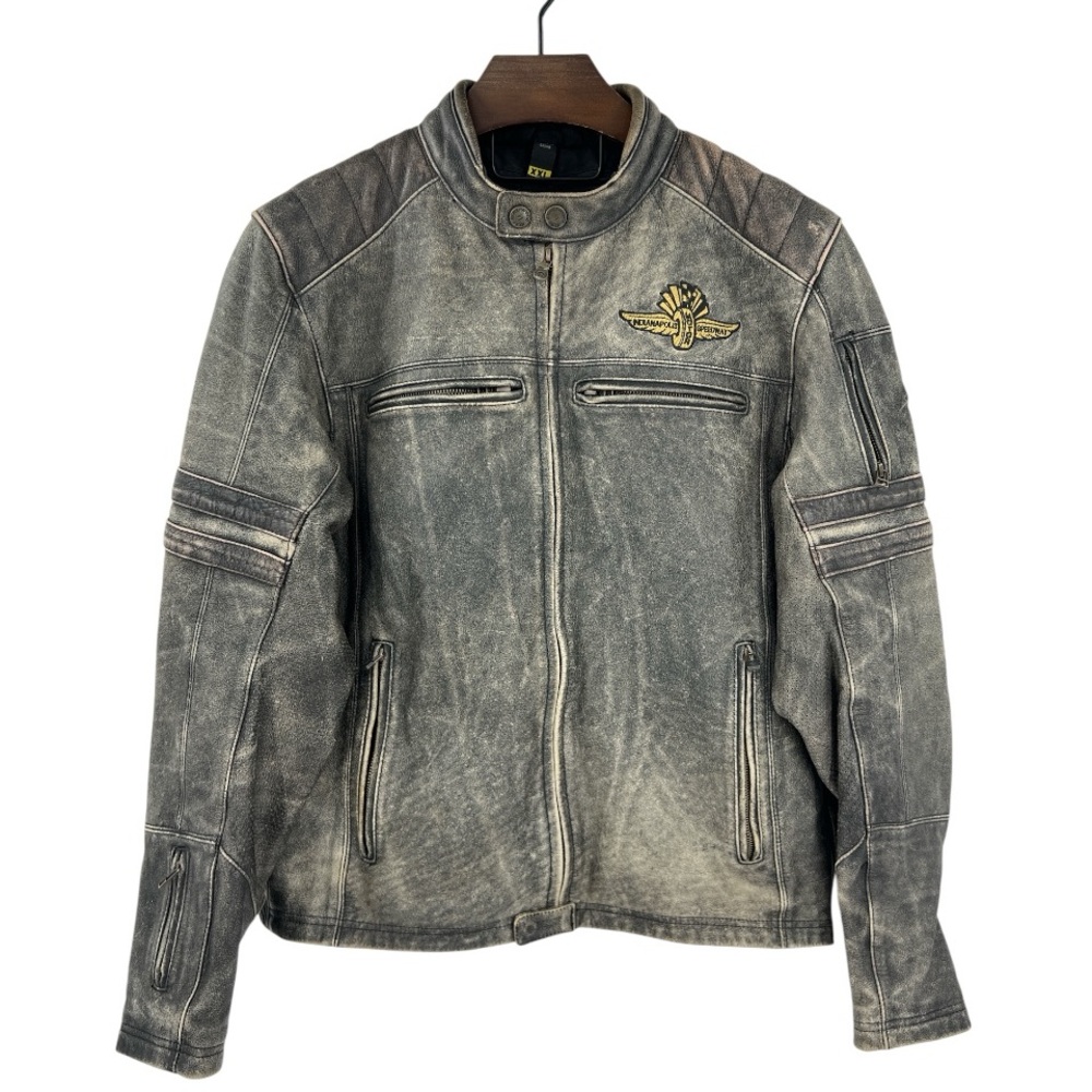 Scorpion 1909 IMS Limited-Edition Leather Riding Moto Jacket SZ XXL